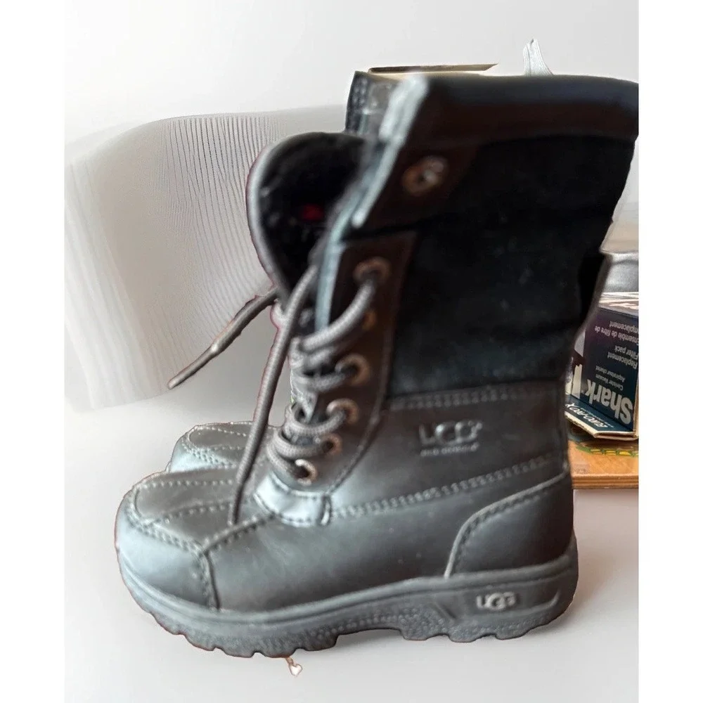 Ugg Big Kids Size 11 -Butte II CWR Boots Black -1098890K-